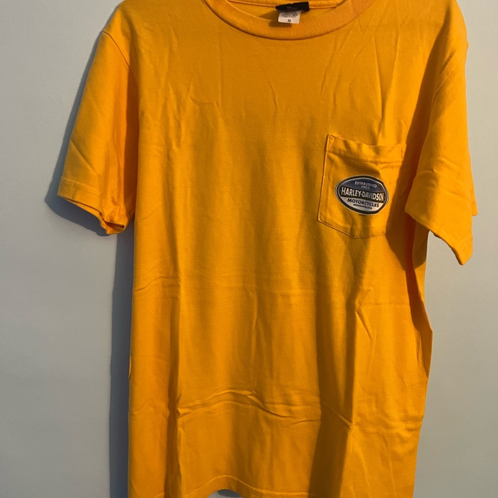 Harley-Davidson Men's Golden Tee with Pocket